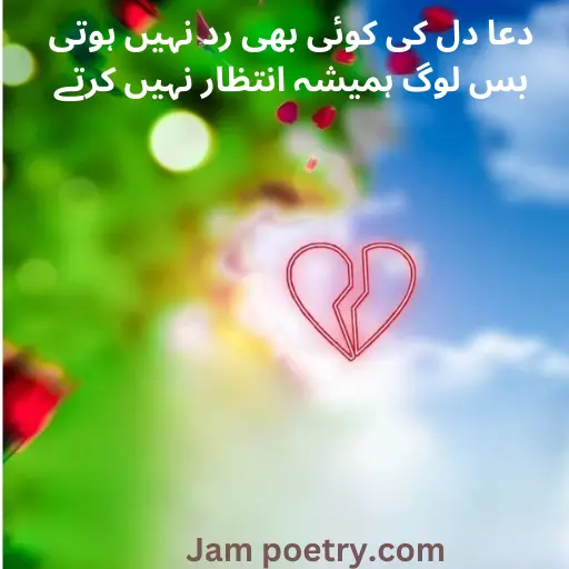 heart broken poetry in urdu 2 lines